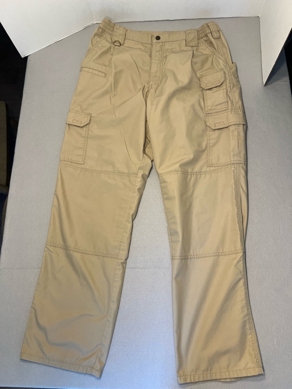 5.11 Tactical Cargo Pants Men 36x 34 Khaki Beige Rip Stop Straight